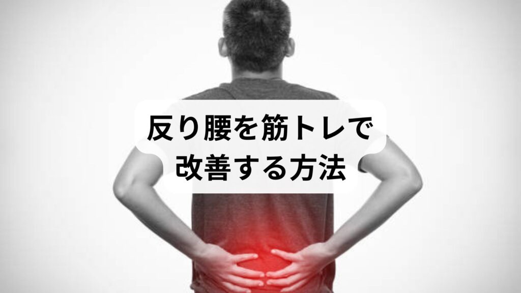 【反り腰を筋トレで改善する方法】原因・おすすめトレーニング・鍼灸整体による改善例まで徹底解説