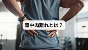 「背中肉離れ」とは、背中の筋肉(広背筋、脊柱起立筋、僧帽筋など)が急激な動作や過度な負荷によって筋繊維が部分断裂または完全断裂する状態を指します。スポーツ中の急な動き、重い物の持ち上げ、くしゃみや咳などでも発症することがあります。
主な症状:
急激な鋭い痛み
背中の腫れや内出血
動作時の激痛(特に捻る・伸ばす動作)
筋力低下やこわばり
原因としては以下が挙げられます:
筋肉の疲労蓄積
ウォーミングアップ不足
姿勢不良や骨格の歪み
加齢による筋力低下
放置すると慢性化し、再発リスクが高まるため、早期の対処が重要です。