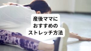 産後の腰痛をやわらげるためには、無理のないストレッチが効果的です。以下は代表的な方法です。
骨盤回しストレッチ
椅子に座り、骨盤をゆっくり円を描くように回す。血流改善と骨盤の安定に役立つ。
キャット&カウ(ヨガポーズ)
四つん這いになり、背中を丸めたり反らしたりする。背骨の柔軟性を高め、腰の緊張を緩める。
太もも裏ストレッチ
仰向けで片足を伸ばし、タオルを使って足を軽く引き寄せる。腰への負担を減らす。
骨盤底筋トレーニング
息を吐きながら肛門や膣を締める。腰痛予防だけでなく尿漏れ改善にも効果的。
これらは毎日5〜10分程度行うだけでも、腰痛の軽減につながります。