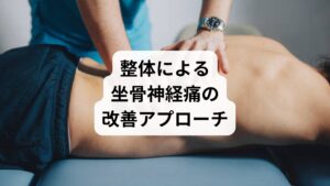 整体は、骨格・筋膜・姿勢の歪みを整えることで神経への負担を軽減します。
骨盤の歪みを調整:左右差や傾きを整え、神経圧迫を解除
背骨のアライメントを修正:椎間の圧力を分散し、神経の通り道を確保
筋膜リリース:癒着した筋膜をほぐし、可動域を広げる
姿勢指導と動作改善:再発しにくい体の使い方を習得
鍼灸と整体を併用することで、内外からの多角的なアプローチが可能になります。