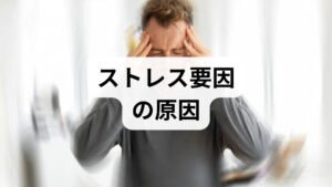 ストレス要因は単一ではなく、生物的要因（睡眠不足・慢性疾患・遺伝的脆弱性）、心理的要因（完璧主義・過度な自己批判・トラウマ）、**社会的要因（職場の過重労働・人間関係・経済的不安）**が複合して作用します。臨床では「仕事の締め切りが原因」と訴える方でも、睡眠不足や家庭内の負担、過去の不安傾向が背景にあることが多く、原因を分解して評価することが改善の第一歩です。