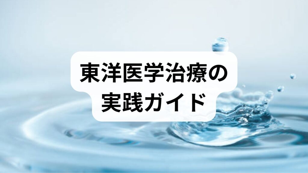 東洋医学治療の実践ガイド